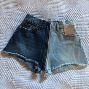 Revice Denim Yin Yang Zipper Shorts